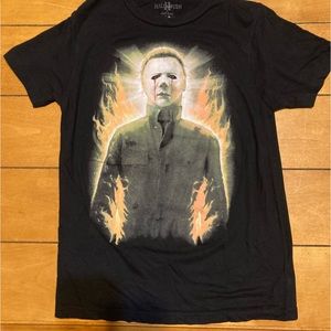 Unisex AdultSizeXS Halloween2 by RockRebel Black Graphic Michael Myers SS TShirt